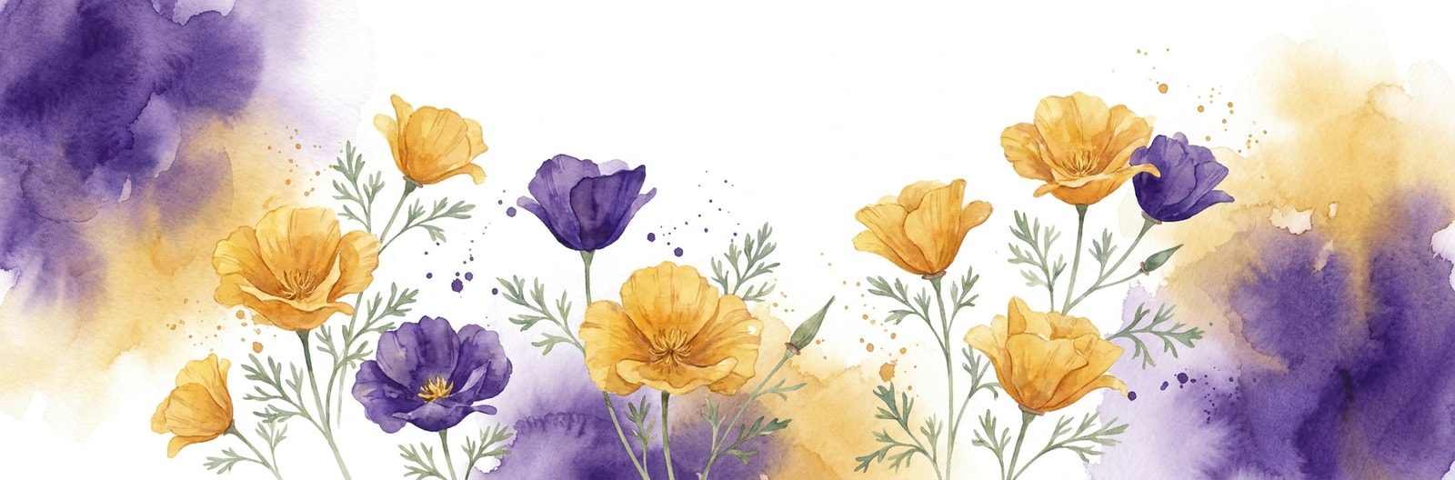 California state flower illustration